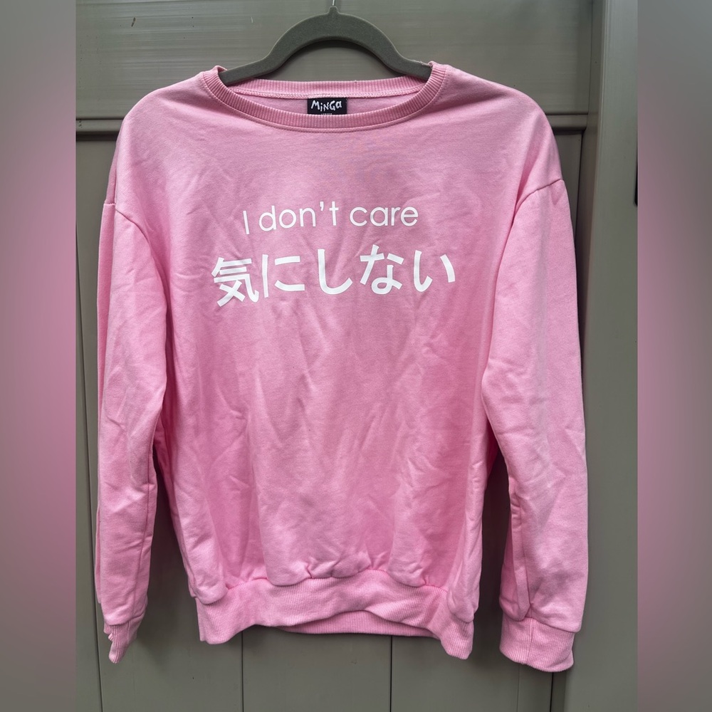 Pink Graphic Sweatshirt